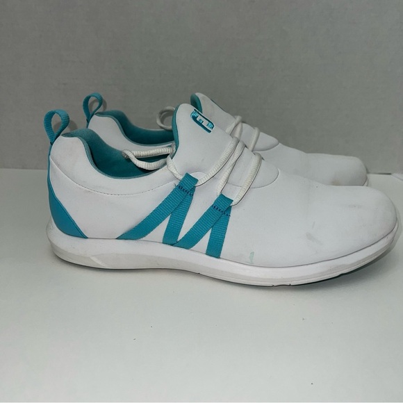 FootJoy FJ Leisure Slip On Golf Shoe White Light Blue 92908 Women Size 11Med - Picture 4 of 10